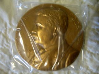 Estate Vintage U.  S.  3 In.  Bronze Medal - Theodore Roosevelt 125
