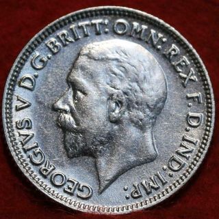 Uncirculated 1930 Great Britain 6 Pence Silver Foreign Coin