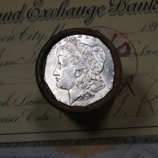 Silver Dollar Roll $20 Morgan Peace 1889 & 1900 End Coins Mixed Date Grades