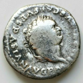 Titus (79 - 81).  Denarius 2.  56gr,  17mm.  Rome.  Obv: Imp Titvs Caes Vespasian Avg P M
