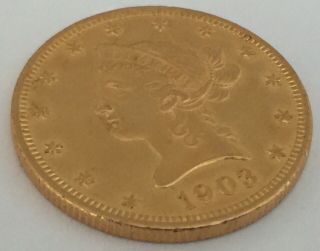 1903 US America 10$ Ten Dollar Gold Coin Liberty Head Eagle 5