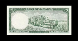 1960 BRITISH COLONY JAMAICA 1 POUND QEII Consecutive 2 of 2 ( (aUNC)) 2