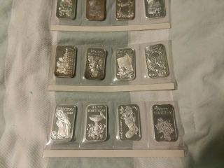 30 Collectable Holiday Birthday 1 Ounce (1oz) Troy.  999 Fine Silver Bars 30 oz 5