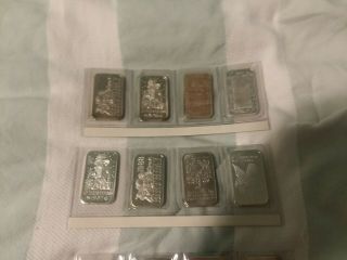 30 Collectable Holiday Birthday 1 Ounce (1oz) Troy.  999 Fine Silver Bars 30 oz 8
