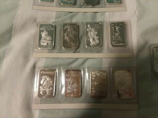 30 Collectable Holiday Birthday 1 Ounce (1oz) Troy.  999 Fine Silver Bars 30 oz 9