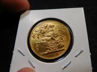 H131 South Africa 1928 - SA GOLD Sovereign BU 2