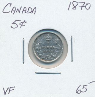 Canada 5 Cent Victoria 1870 - Vf
