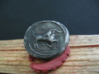 Klazomenai Ionia Ancient Greek Silver Ar Stater 4 Ct.  Bc.  9,  60 Gr Ram With Star