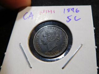 N141 Canada 1896 5 Cents Unc