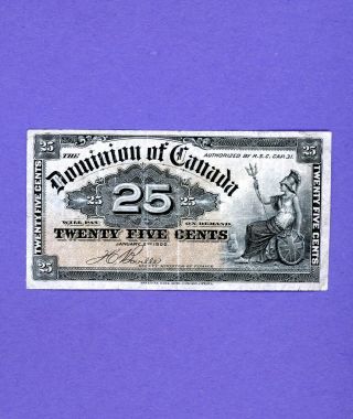 1900 25 Cents Dominion Of Canada