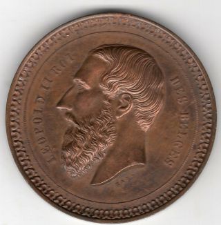 1887 Belgian Medal For The Agricultural Society Of Brabant - Hainaut,  By Hart