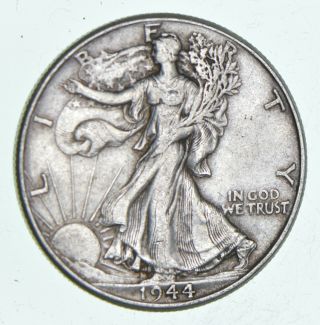 Xf,  1944 Walking Liberty 90 Silver Us Half Dollar - Coin 786