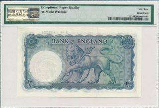 Bank of England Great Britain 5 Pounds ND (1957 - 67) PMG 64EPQ 2
