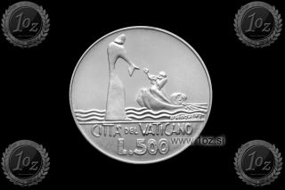Vatican 500 Lire 1978 (jesus Walking On Water) Silver Comm Coin (km 139) Unc