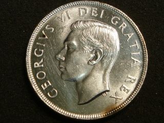 1952 Canada Canadian Silver Dollar George Vi Bu Uncirculated Pl