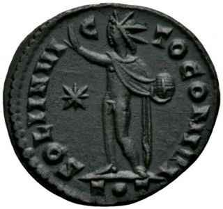 Carpediem Constantine I Ae Follis Ticinum Sol Ma 2879