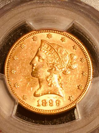 1899 - O Liberty head $10.  00 Eagle PCGS AU Details Cleaned 2