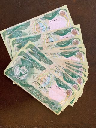 100,  000 IQD Currency - (10) 10,  000 IRAQI DINAR Notes - AUTHENTIC 2