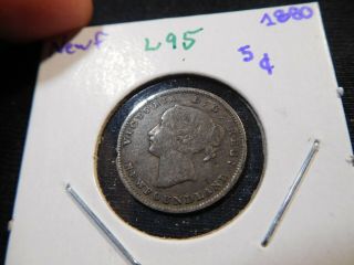 L95 Canada Newfoundland 1880 5 Cents
