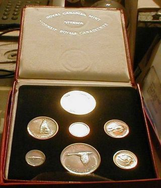 1967 Canada Centennial 7 Coin Silver Set Royal Canadian