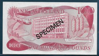 Bank of Ireland 100 Pounds Specimen,  1978,  P CS1,  UNC 2