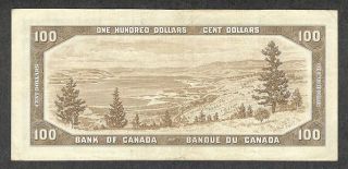 1954 $100.  00 BC - 43c VF,  SCARCE Bank of Canada QEII OLD One Hundred Dollars 2