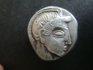 Attica,  Athens Silver Tetradrachm (454 - 404 B.  C).  17.  20 Gm.