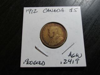 1912 Canada $5 Gold Coin