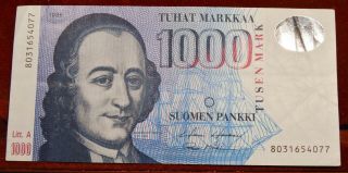 Finland 1986 1000 Markkaa Litt.  A Vf