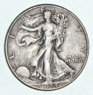 Xf,  1944 Walking Liberty 90 Silver Us Half Dollar - Coin 740
