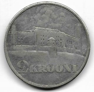 Estonia 1930 2 Krooni Silver Coin