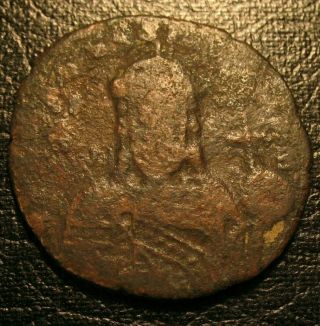 Old Ancient Byzantine Coin Jesus Christ Anonymous 1000 Ad