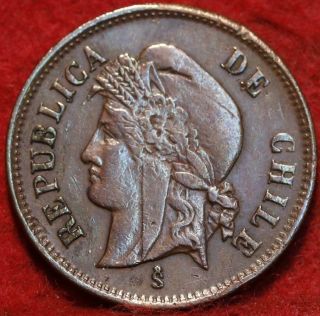 1882 Chile 1 Centavo Foreign Coin