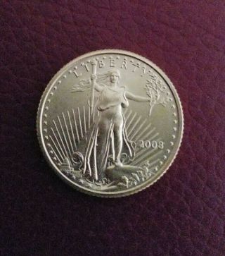 1/4 Oz Gold American Eagle $10 Us Gold Eagle Coin 2008