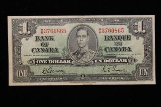 1937 Canada.  ($1) One Dollar.  Series M/m.  Gordon - Towers.