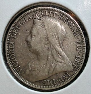 1896 Silver British Florin
