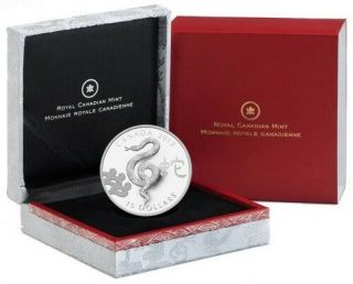 2013 $15 Canada Year Of The Snake Silver Proof