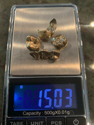 Gold Dental Crowns - 15.  03 Grams -