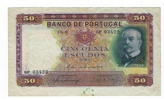 Portugal 50 Escudos 1938.  Jo - 7868