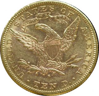 1884 - S $10 Liberty Gold Eagle Choice AU/BU Problem - Z - XYPP 2