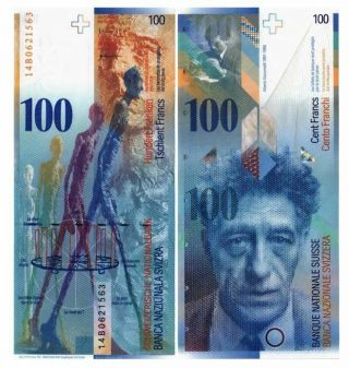 Switzerland 100 Francs 2014 Year P 72 Unc