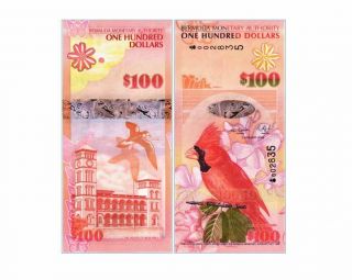 Bermuda 100 Dollars 2009 Year P 62 Unc