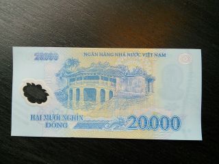 $20,  000 X2 Vietnamese Dong $40,  000 Vietnam Polymer Currency UNC 20000 VND 40000 2