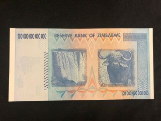Z$ 10,  20,  50 and 100 Trillion | Uncirculated AA Trillion Z$ Set | 2008 Zimbabwe 4