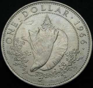 Bahamas 1 Dollar 1966 - Silver - Xf/aunc - 2508 ¤