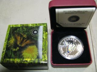 2013 Proof $20 Butterflies Of Canada 1 - Tiger Swallowtail.  9999 Silver