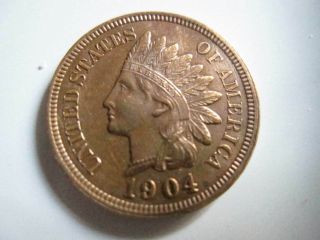 1904 Indian Head Small Cent Choice Bu 604