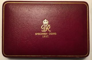 1937 Uk Great Britain Specimen Case: No Coins