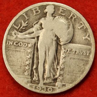 1930 - P Standing Liberty Quarter 90 Silver Collector Coin Gift Sl141