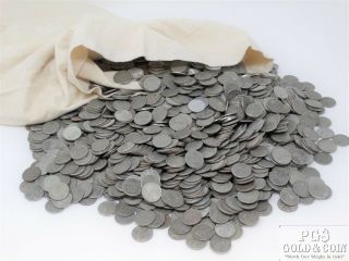 4855 Coins Steel Wheat Cents Penny.  01c Un - Processed Coins $48.  55 Bulk Bag 14950